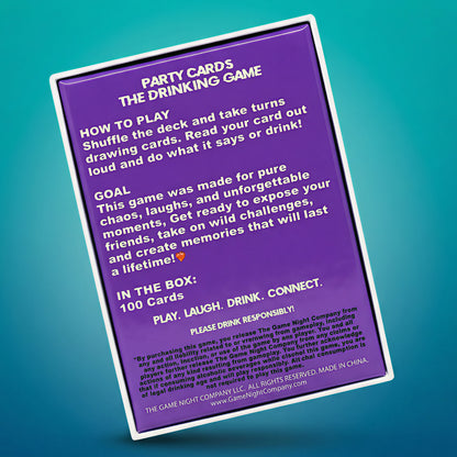 Party Cards - The 7-in-1 Drinking Game For Pregames, After Parties, Kickbacks & Game Nights